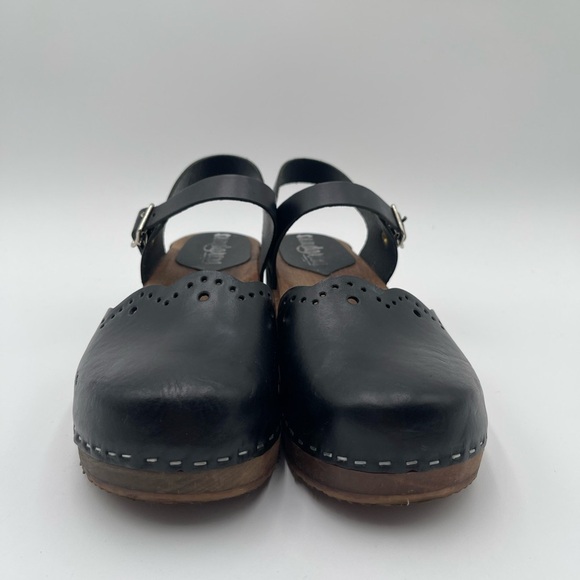 Sandgrens Hand Crafted Milan Wood Nubuck Leather Clog Sandals Sz 40 US 9-9.5 - Picture 7 of 16